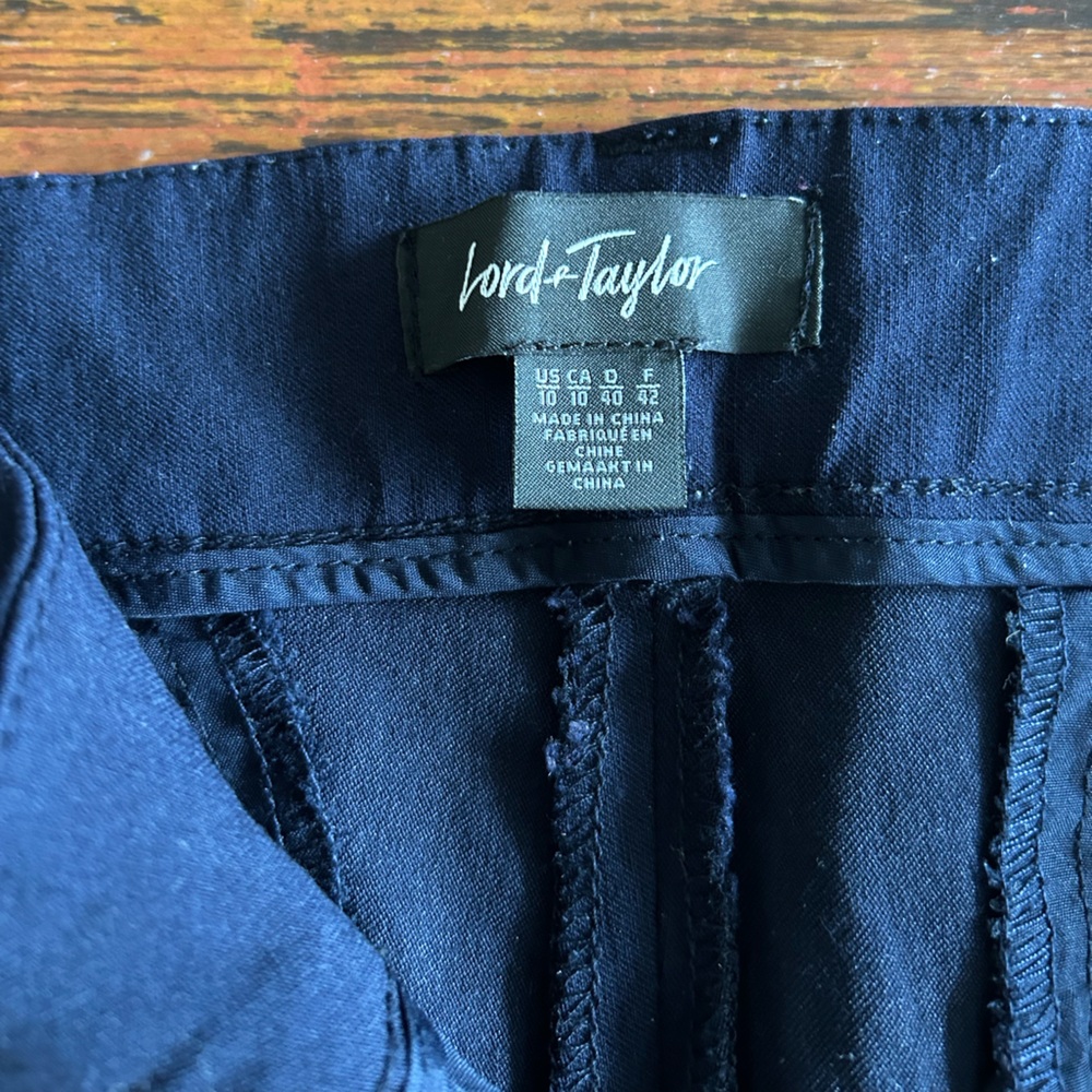 Lord & Taylor Dark Blue Dress Pants